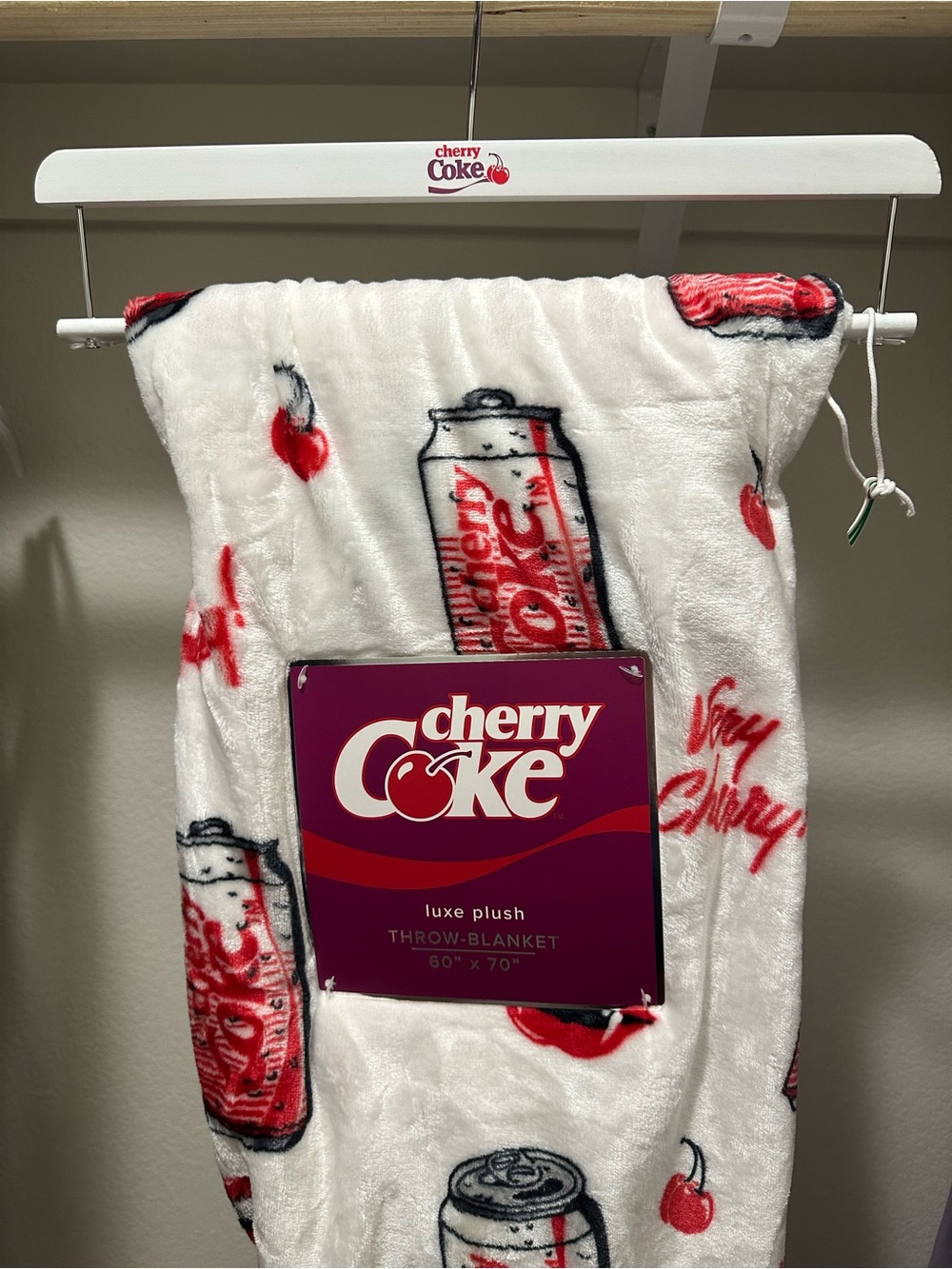 Cherry Coke Vampire Halloween Throw Blanket